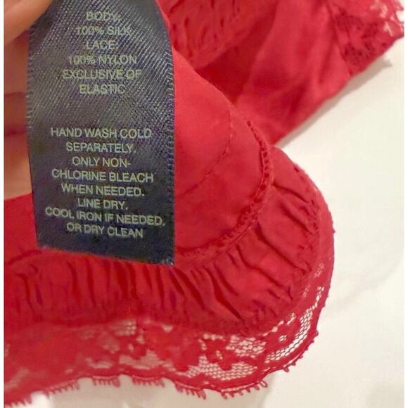 Vintage Y2K Tank Top Size XS Hot Pink 100% Silk Cami Girly Soft Girl Babydoll - Picture 15 of 16